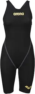 [Arena] Women's W Pwsk Carbon Core Sweatsuit, Black/Gold, 38