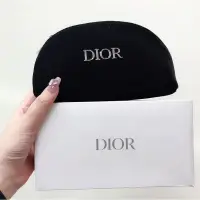 在飛比找蝦皮購物優惠-Dior迪奧化妝包黑色絨布美妝包