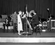 Big Town show with Ona Munson, Edward G. Robinson 1930s CBS RADIO PHOTO 1