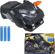 MARVEL AVENGERS - Black Panther - Vibranium Strike Gauntlet - NERF Blaster - Kids Dress Up Toys - Ages 5+