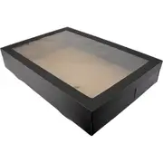Eco Black Grazing Boxes with Lids 45cm x 31cm x 8cm (Pack of 2)