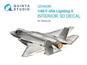 Quinta Studio QD48288 3D Interior Decal Set for F-35A Lightning II (Tamiya) 1/48
