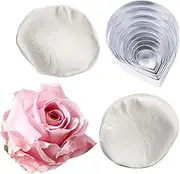 10 Pcs Austin Rose Cutter Set and 2 Pcs Rose Petals Shape Silicone Fondant Mold Veining Petal Sugar Flower Making Tool Cake Decorating Gumpaste Flowers Decor Kit