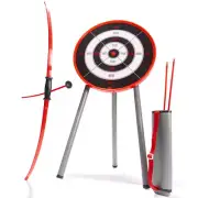 Kids Archery Set Bow and Arrow Outdoor Game has Target Dartboard Board Stand