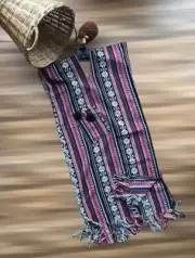 Women Traditional Thai Woven Fabric Chaing Mai Hill Tribe Dress Boho Karen Handm