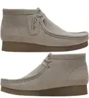 Clarks WALLABEE BOOT 2 Ladies Sand Suede Leather Shoes UK Size 8 D EU 42.