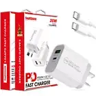 20W PD USB Type C Fast Charger Wall Plug Power Adapter F Samsung A55 A15 A25 A35