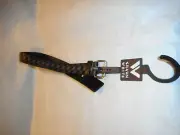 N/W/T Shaun White Target Black/gray Checkered Belt Size Medium