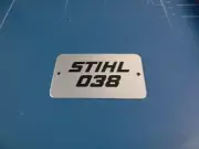 FOR STIHL CHAINSAW NAME TAG MODEL PLATE 038 NEW ----- DRAWER 73