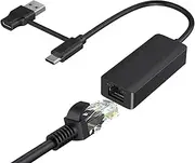 Gigabit Network Card for PC, External Network Adapter | USB3.0 External Network Connection Cable -No Driver Required Gigabit -Web Card for Smartphone Laptop