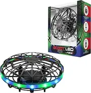Force1 Scoot LED Hand Operated Drone for Kids or Adults - Hands Free Motion Sensor Mini Drone, Easy Indoor Small UFO Toy Flying Ball Drone Toy for Boys and Girls (Green/Blue)