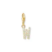 Buy Charm Pendant letter W gold plated by Thomas Sabo online - THOMAS SABO Australia