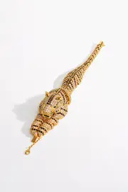 FIERCE FOLKLORE CHEETAH BANGLE GOLD