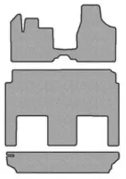 Carpet Floor Mats For Stow 'n Go Seat No Sliding Console (for: Chrysler)