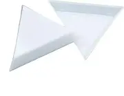 HUELE 20 PCS Bead Sorting Trays Triangle Green Plastic