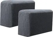 Couch Arm Covers Removable Furniture Stretchy Chair Sofa Couch Arm Protector(Gray,2PCS)