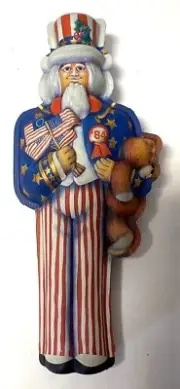 Hallmark Keepsake Ornament 1984 Uncle Sam Pressed Tin Collectible