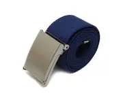 Canvas Belt Unbuckle Easily Unisex Canvas Canvas Web Belt for Outdoor-Blue