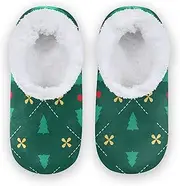 [Caihoyu] Kids Girls Boys Slippers Fuzzy Fleece Anti-Slip Rubber Sole Comfy Slippers Home Indoor