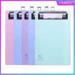 5 PACK MINI TRANSPARENT CLIPBOARD TINY A6 CLIP BOARDS COLOUR