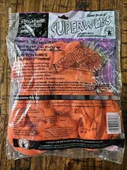 Rubie's Orange SpiderWeb SuperWebs Halloween Indoor/Outdoor Decoration