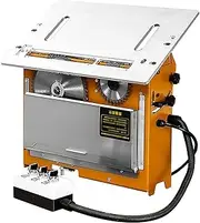 Bench-type Circular Saw, 1200W Portable Table Saw, 4500/13000rmp Slots Welding Bench Table, 45° Free Bevel, Adjustable Angle & Height Portable Table, Suitable for Woodworking, DIY Enthusiast