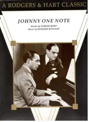 RODGERS & HART CLASSIC "JOHNNY ONE NOTE" SHEET MUSIC-PIANO/VOCAL/GUITAR-RARE-NEW