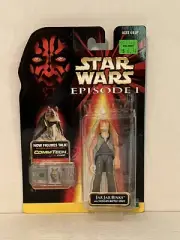 STAR WARS Phantom Menace CommTech JAR JAR BINKS ACTION FIGURE (Hasbro, 1998)