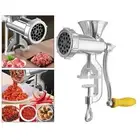 Manual Meat , Stainless Steel Mincer Table Crank Tool S