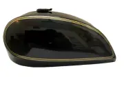 FIT FOR NORTON COMMANDO INTERSTATE BLACK STEEL PETROL TANK