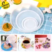 Resin Casting Mold Silicone Jewelry Agate Making Mould Tool Craft Round Coaster