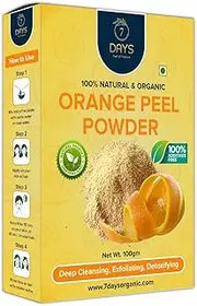 Green Velly 7 Days Orange Powder Face Pack for Skin Whitening Glowing Oil Acne Control- 100G