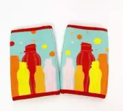 Two Tupperware Insulated Koozies for cans or bottles Set Award New