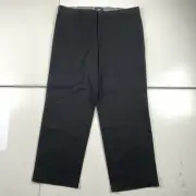 DOCKERS Chino Pants Mens 40x30 Black Straight Fit Flat Front