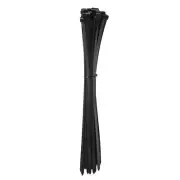 50pcs Cable Zip Ties, Plastic Ties Wraps, 16" / 400mm Self-Locking Tie, Black