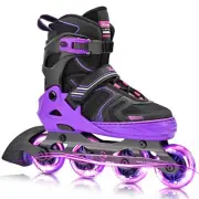 Kuxuan Skates Adjustable Inline Skates for Boys Girls, Kids Roller Skates Age