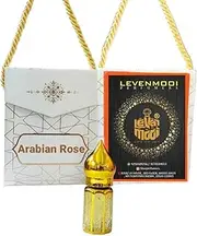 Levenmooi ARABIAN ROSE ATTAR 12ml Suitable for Daily uses, Occasions & parties long lasting Fragrance roll on Perfume Oil Leak proof available in travel size for unisex with elegant bag