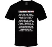 Talladega Nights Dear Lord Baby Jesus, Lyin' There In Your Ghost Manger Quote T