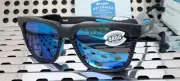 New Costa del Mar PESCADOR UC1S 00B Sunglasses Matte Gray w/Blue 580G Polarized