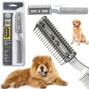 2 Sided Razor Clipper Comb Pet Hair Trimmer Grooming Cutter For Dogs Cats Puppy