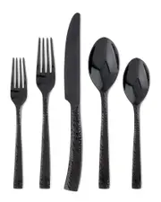 Hampton Forge Paris Hammered Gunmetal Titan 18/0 20Pc Set