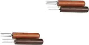 1set Extension Needle Prolong Tool Prolong Fork Extender Warm Prolong Tool Therapy Stick Extension Fork 2pcs