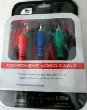 NEXXTECH COMPONENT VIDEO CABLE 6 FT AUDIO/VIDEO CABLE / NEW OPEN BOX
