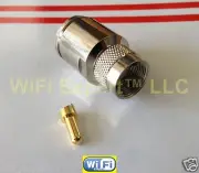 PL259 UHF Male Plug Clamp for LMR600 RF Coax Cable Connector HIGH Qual PL-259 US