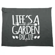 Lifes A Garden Dig It - Funny Novelty Soft Sport Microfiber Towel
