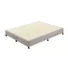 Double Queen King Ensemble Mattress Bed Base Wooden KD Slat Support Fabric Frame