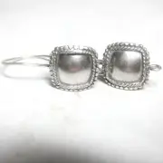 MS Genuine Bali Sterling Silver Convex Earwires Hooks Granulation Fair Trade