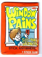 VINTAGE WAX WINDOW PAINS 1965-70 FLEER TRADING CARD UNOPENED WAX PACK