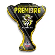 Richmond Tigers 2019 Premiers Premiership AFL Grand Final Trophy Shape Cushion