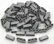 Lego 100 New Light Bluish Gray Technic Liftarm Thick 1 x 3 Pieces